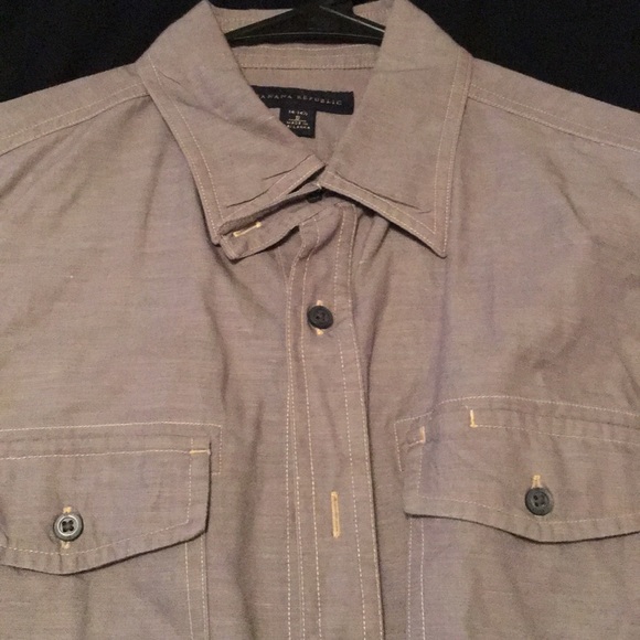 Banana Republic Gray Dress Shirt - Picture 4 of 4